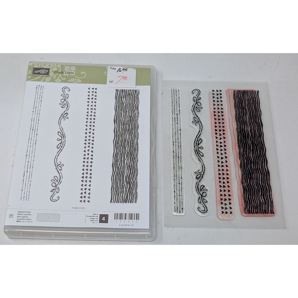 Stampin'‎ Up! Chalk Lines Photopolymer Stamp Set